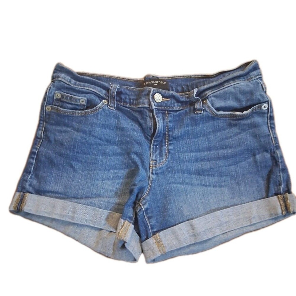 Women's Banana Republic Cuffed Jean Shorts Size 28/6